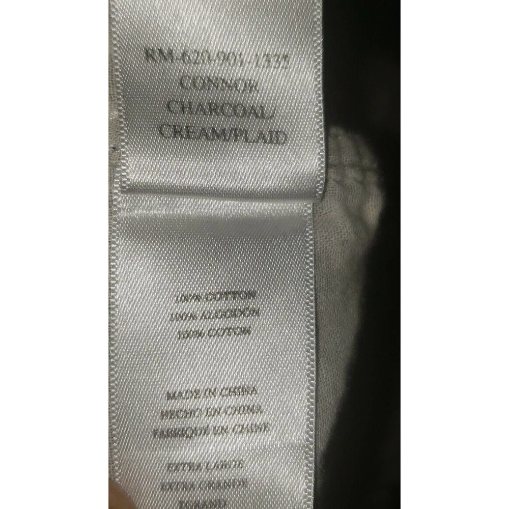 Rails Men's Connor Charcoal Cream Plaid Button Do… - image 7